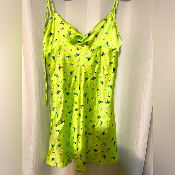 Zara Mini Satin Dress - Picture 2 of 3